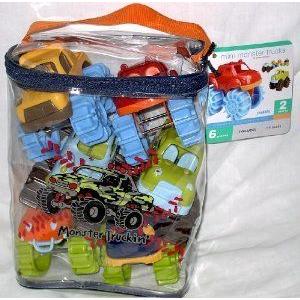 Battat Mini Monster トラック Pack ミニカー ミニチュア 模型 プレイセット自動車 ダイキャスト
