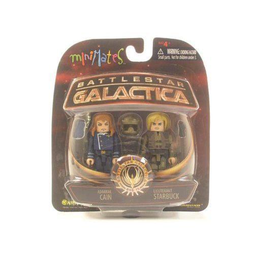 Battlestar Galactica Modern Minimates 2-Pack Series 1 Admiral Cain \u0026 Starbuck フィギュア ダイキャ
