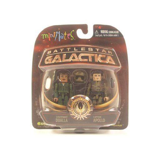 Battlestar Galactica Modern Minimates 2-Pack Series 1 Apollo \u0026 Dualla フィギュア ダイキャスト 人形
