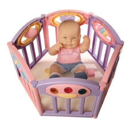 Berenguer Electronic Playpen with Lots to Love Baby Doll - 14 Inches ドール 人形 フィギュア