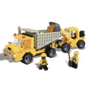 Best-Lock Construction Toys 330pc Loader and Dump Truck ブロック おもちゃ