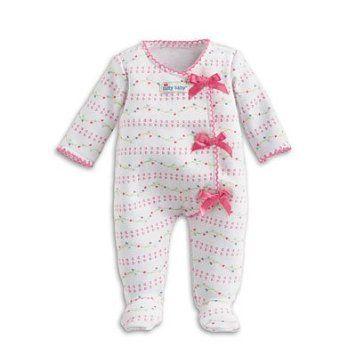 Bitty Baby's Pink Bow Sleeper for Dolls ドール 人形 フィギュア
