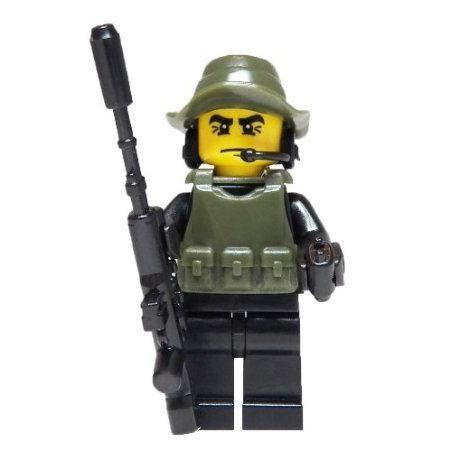 Black Ops Sniper - miniBIGS Custom Minifigure ブロック おもちゃ