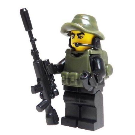 Black Ops Sniper - miniBIGS Custom Minifigure ブロック おもちゃの画像