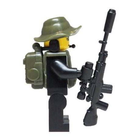 Black Ops Sniper - miniBIGS Custom Minifigure ブロック おもちゃの画像
