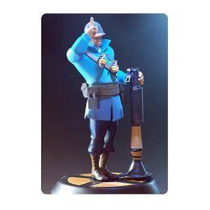 Blue Soldier Team Fortress 2 Gaming Heads Statue フィギュア おもちゃ 人形