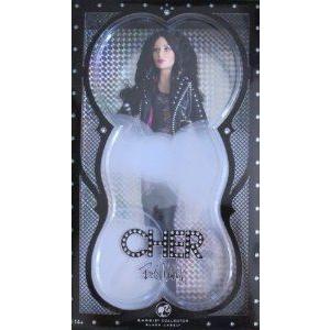 Bob Mackie CHER 80's DOLL w Black Leather Outfit Barbie(バービー) COLLECTOR (2007) ドール 人形 フ