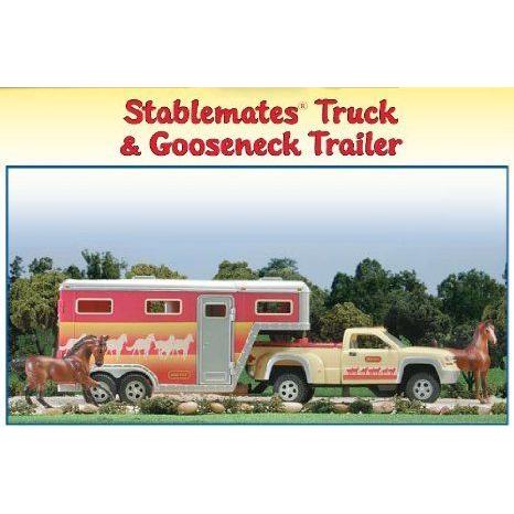 BREYER PICK-UP TRUCK AND GOOSENECK TRAILER ミニカー ミニチュア 模型 プレイセット自動車 ダイキャス
