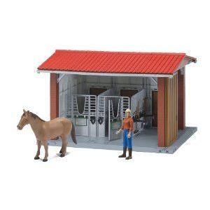 Bruder Bworld Horse Stable, Woman, Horse and Accessories ゲーム、おもちゃ-フィギュア本体