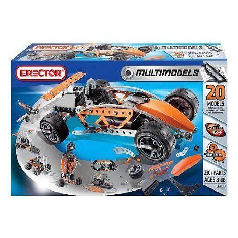 Builds 20 Different Models, 1 At A Time - Erector (エレクター) - Multi Model Construction Set (230