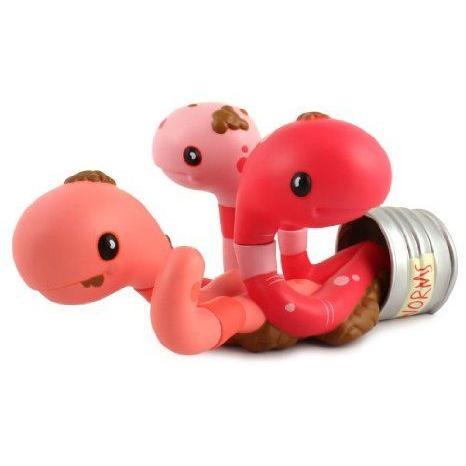 Can of Worms Pink Designer Vinyl フィギュア 人形 by Andrew Bell フィギュア おもちゃ 人形