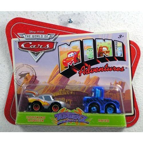 Cars Mini Adventures Tunerz Lightning McQueen and Mater ミニカー ミニチュア 模型 プレイセット自動の画像