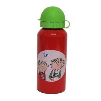 Charlie and Lola Aluminium Sports Bottle, Pop up Spout and Flip Top Cover, Kids Lunch Kit Accessor