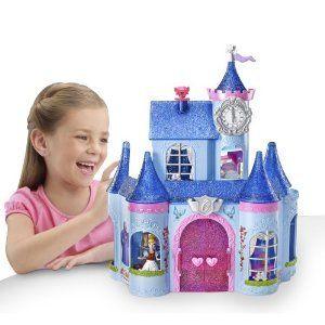 Cinderella (シンデレラ) Magic Clip Castle Doll House 立ちはだかる 手あそび ゲーム、おもちゃ-フィギュア本体