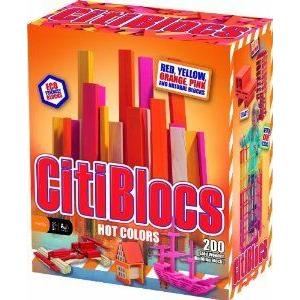 Citiblocs Hot Colors Precision Cut Building Blocks (200 Piece Hot) ブロック おもちゃ