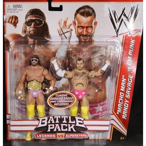 コマーシャル PUNK \u0026 RANDY SAVAGE - WWE プロフェッショナルレスリング 2-PACKS 14 WWE プロフェッショナルレスリング TOY WRESTLING 動き図形 フィギュア本体-ゲーム、おもちゃ-フィギュア