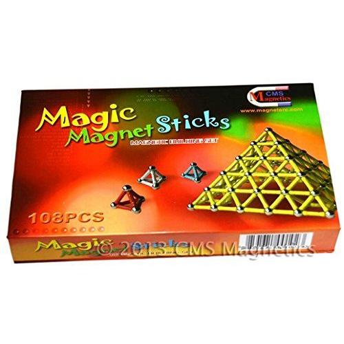 CMS MagneticsR 108 PC Magnetic Building Sets. ブロック おもちゃ