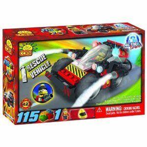 COBI Action Town Rescue 自動車 車 Set, 115 Piece Set ブロック おもちゃ