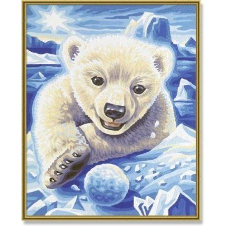 Colour by Numbers Little Polar Bear フィギュア おもちゃ 人形