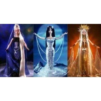 Complete Set of 3 Celestial Series Evening Star Princess Morning Sun Princess Midnight Moon Prince