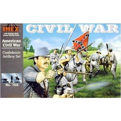 Confederate Cannon \u0026 フィギュアs Civil War Set 1/32 Imex