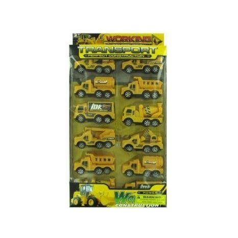 Construction Set - Case of 16 ミニカー ミニチュア 模型 プレイセット自動車 ダイキャスト