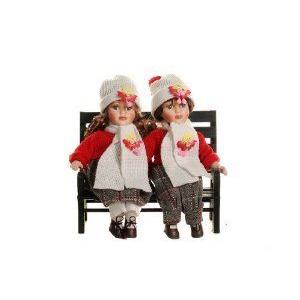 Damara Couple's Porcelain Dolls Dating Lovers' Clothes Exquisite Lifelike Design Collection 12 Box