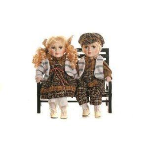 Damara Couple's Porcelain Dolls Lifelike Lovers Romantic Dating Stylish Clothes Collection 12 Box