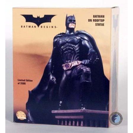 DC Direct Batman (バットマン) Begins Mini-Statue Batman (バットマン) on Rooftop 図形 お論なく ゲーム、おもちゃ-フィギュア-フィギュア本体