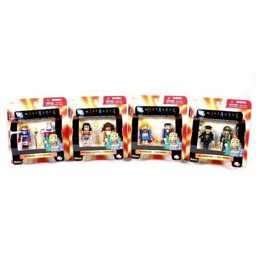 DC MiniMates 6: 動き図形 Set of 4 図形 あやつり人形 手あそび フィギュア本体-フィギュア-ゲーム、おもちゃ