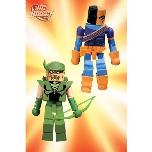 DC Minimates Green Arrow \u0026 Deathstroke フィギュア ダイキャスト 人形