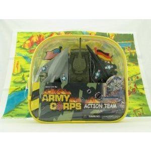 DELUXE 100 PIECE MILITARY ARMY プレイセット - TANKS PLANES BUNKERS SOLDIERS FLAGS, AND PLAYMAT **S
