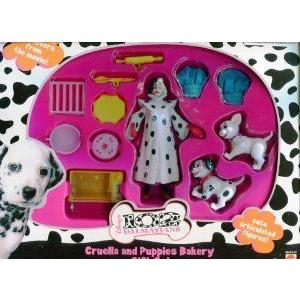 Disney (ウォルトディズニー) 102 Dalmations ** Cruella and Puppies Bakery 差し上げ物仕掛ける (差し上げ物仕掛ける) ** 赤金 フィギュア-ゲーム、おもちゃ