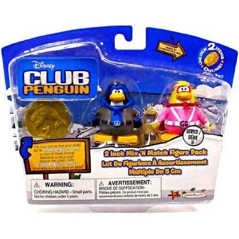 Disney (ディズニー) Club Penguin (クラブペンギン) Series 9 Mix N Match Mini フィギュア Pack Shadow