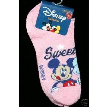 Disney (ディズニー) Mickey Mouse (ミッキーマウス) Girls Socks Size 6-8 Two Assorted Pairs フィギュ