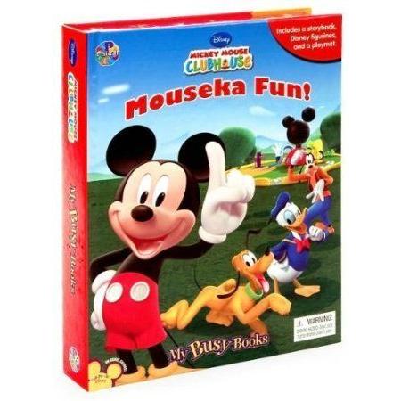 Disney (ディズニー) Mouseka Fun! Mickey Mouse (ミッキーマウス) Clubhouse Series book, playmat and