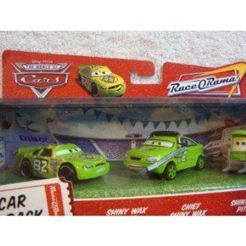 Disney (ディズニー) Pixar (ピクサー) 1/55 Shiny Wax Team ミニカー ミニチュア 模型 プレイセット自動