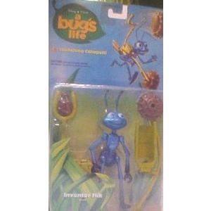 Disney (ディズニー) Pixar (ピクサー) a Bug's Life Launching Catapult Inventor Flik フィギュア｜worldfigure