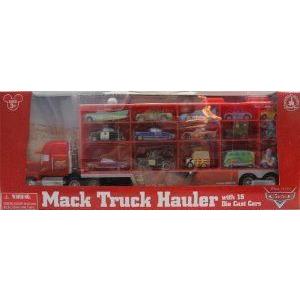 Disney (ディズニー)/Pixar (ピクサー) Cars Mack トラック Hauler Carrying Case + 15 ダイキャスト Cha