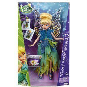 Disney (ウォルトディズニー)Fairies Pixie Party Tink 2 9 Fashion Doll お人形さん あやつり人形 図形 フィギュア-フィギュア本体