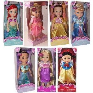 Disney (ディズニー)Store 16 Disney (ディズニー)Princess Toddler Doll 7 Pc. Gift Set: Ariel, Aurora