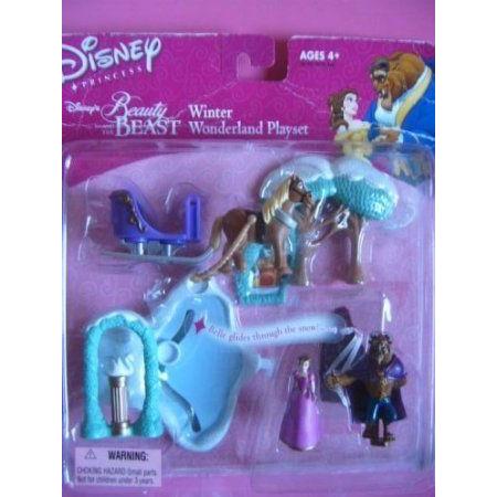 Disney's (ディズニー) Beauty & The Beast Belle's Winter Wonderland Playset