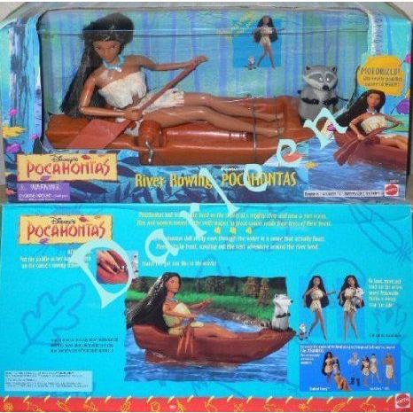 Disney's (ディズニー) River Rowing POCAHONTAS doll with Meeko ドール 人形 フィギュア