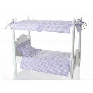 Doll Canopy Bed with Lavender Linens ドール 人形 フィギュア