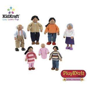 Doll Family of 7 African American (Doll Family of 7 - African American) お人形さん あやつり人形 図形 フィギュア本体-ゲーム、おもちゃ