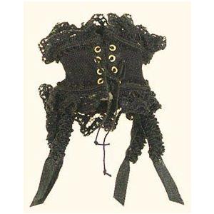 Dollhouse (ドールハウス) Miniature Heidi Ott Black Corset and Garter ドール 人形 フィギュア