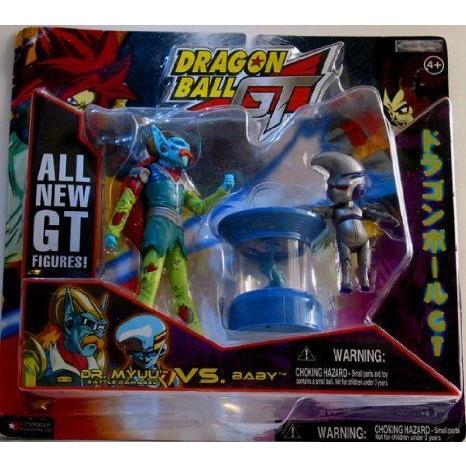 Dragonball GT Battle Damaged Dr. Myuu Vs. Baby フィギュア Set