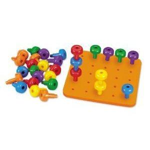Easy-Grip Jumbo Pegs \u0026 Pegboard 立ちはだかる 手あそび ゲーム、おもちゃ-フィギュア-フィギュア本体