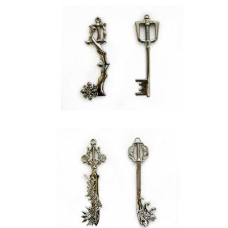 E-busienss Japanese Anime Kingdom Hearts (キングダムハーツ) Ii 8 KEY Blade Sora Necklace Pendant C_1