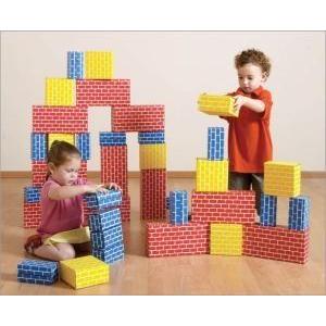 EduShape 709052 CORRUGATED BLOCKS SET OF 52 ブロック おもちゃ